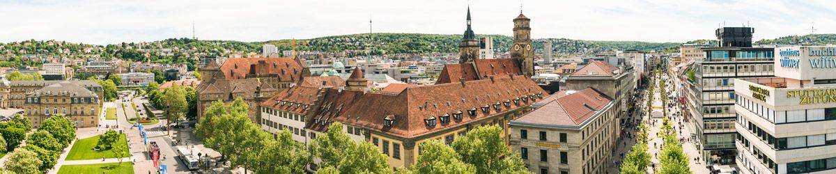 Blick über die Dächer von Stuttgart