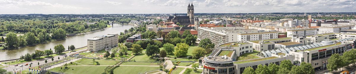 Blick über die Dächer von Magdeburg