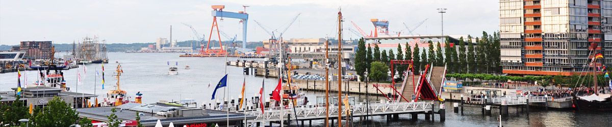 Blick über die Dächer von Kiel