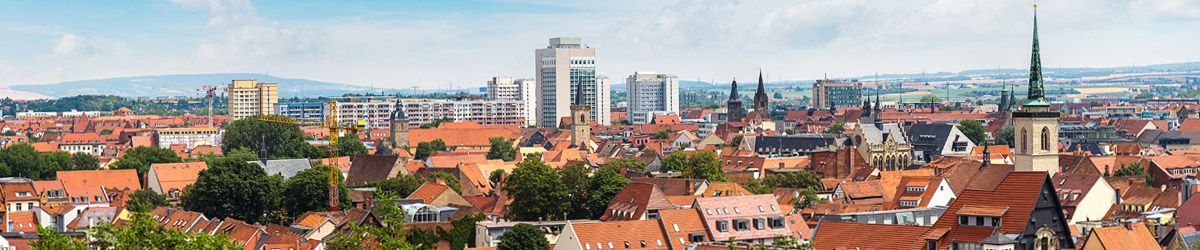 Blick über die Dächer von Erfurt