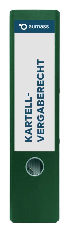 Grüner Ordner mit Kartellvergaberecht