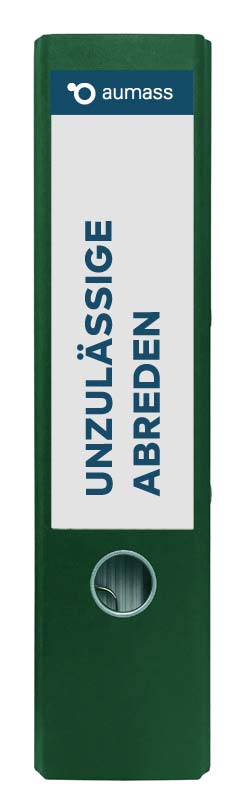 Grüner Ordner mit unzulaessigen Abreden