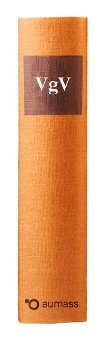 Buchrücken oranges Gesetzbuch mit Vergabeverordnung VgV